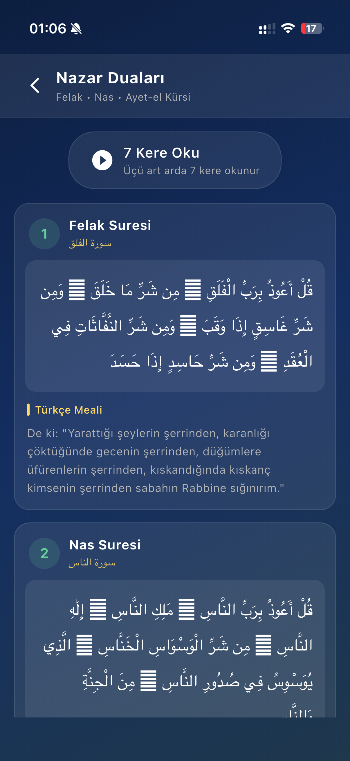 Ezan Vakti Lite — Koruyucu dualar ekranı